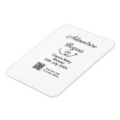 Adventure startet Baby Dusche Scan QR Magnet (Linke Seite)