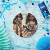 Adventure & Style Wolf Pappteller (Party)