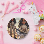 Adventure & Style Wolf Pappteller (Party)