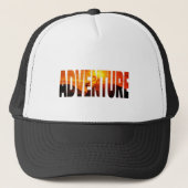 Adventure Sunset Hat Truckerkappe (Vorderseite)