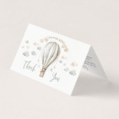 Adventure Teddy Baby Dusche Klappendusche Danke (Vorderseite)