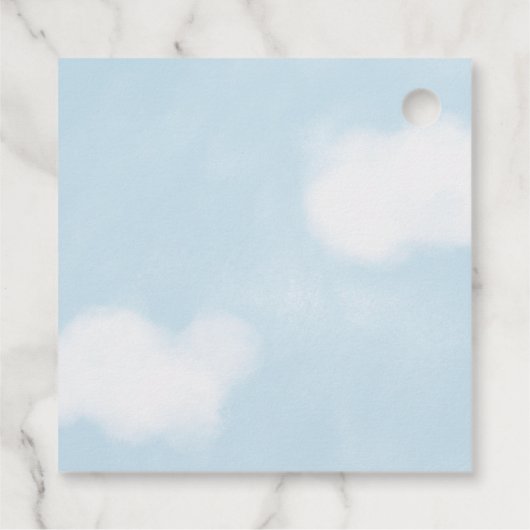 Adventure Theme Baby Shower Girl Danke Geschenkanhänger (Rückseite)