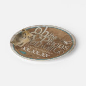 Adventure Theme Party Plate Pappteller (Schrägansicht)