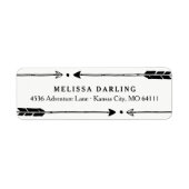 Adventure Themed Address Labels mit Niedlichen Pfe (Vorne)