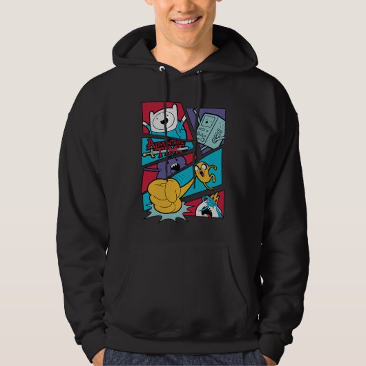 Adventure Time | Action Panel Graphic Hoodie (Vorderseite)