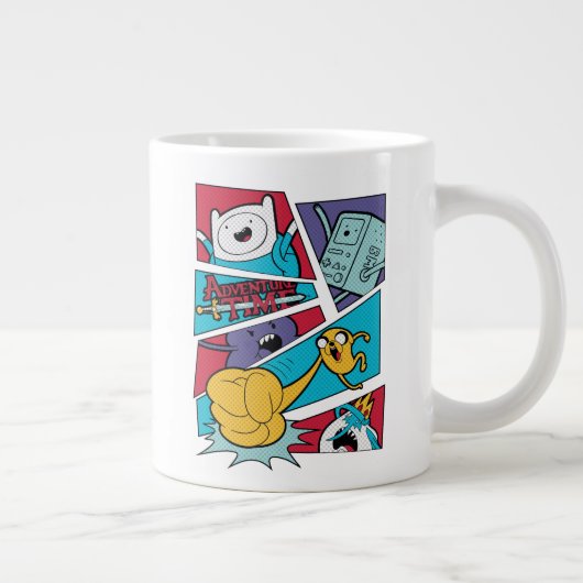 Adventure Time | Action Panel Graphic Jumbo-Tasse (Rechts)