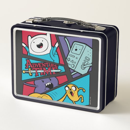 Adventure Time | Action Panel Graphic Metall Brotdose (Rückseite)
