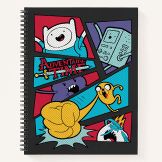 Adventure Time | Action Panel Graphic Notizblock