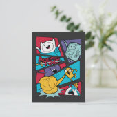 Adventure Time | Action Panel Graphic Postkarte (Stehend Vorderseite)