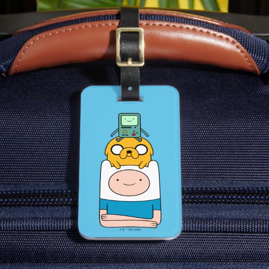 Adventure Time | BMO, Jake, & Finn Gepäckanhänger (Vorderseite Insitu 2)