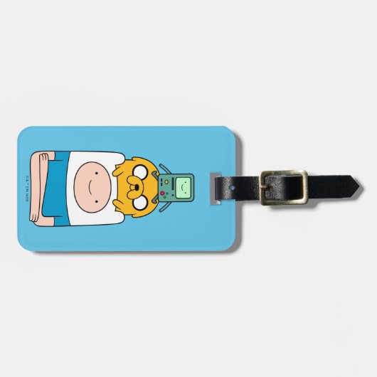 Adventure Time | BMO, Jake, & Finn Gepäckanhänger (Vorderseite horizontal)