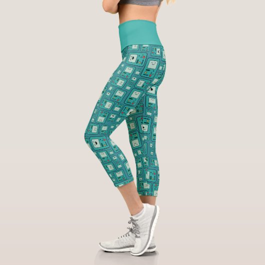 Adventure Time | BMO Pattern Capri Leggings (Links)