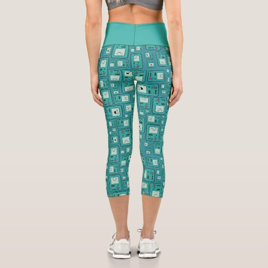 Adventure Time | BMO Pattern Capri Leggings (Rückseite)