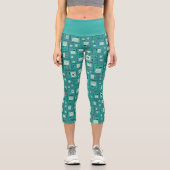 Adventure Time | BMO Pattern Capri Leggings (Vorderseite)