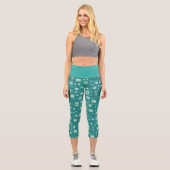 Adventure Time | BMO Pattern Capri Leggings (Vorderseite)