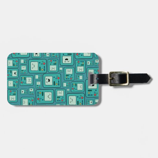 Adventure Time | BMO Pattern Gepäckanhänger (Vorderseite horizontal)