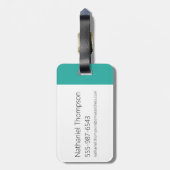 Adventure Time | BMO Pattern Gepäckanhänger (Rückseite vertikal)