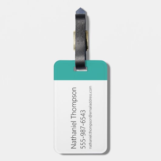 Adventure Time | BMO Pattern Gepäckanhänger (Rückseite vertikal)