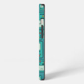 Adventure Time | BMO Pattern iPhone Hülle (Linke Seite)