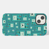 Adventure Time | BMO Pattern iPhone Hülle (Rückseite (Horizontal))