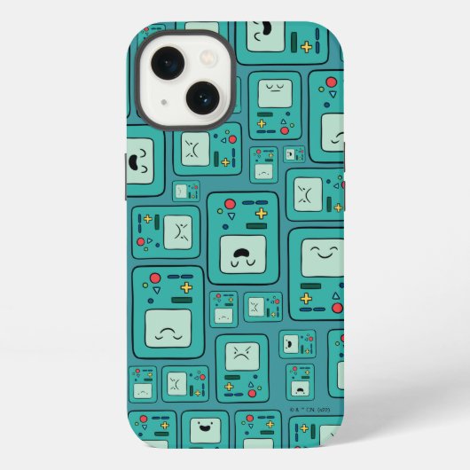 Adventure Time | BMO Pattern iPhone Hülle (Rückseite)