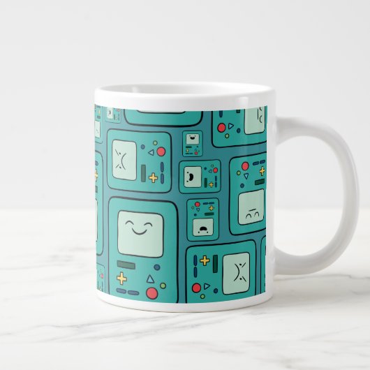 Adventure Time | BMO Pattern Jumbo-Tasse (Rechts)