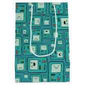 Adventure Time | BMO Pattern Mittlere Geschenktüte (Rückseite)