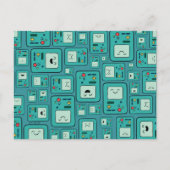 Adventure Time | BMO Pattern Postkarte (Vorderseite)