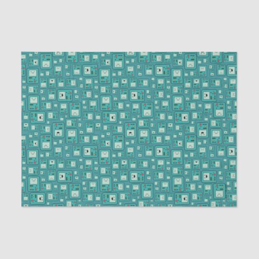 Adventure Time | BMO Pattern Seidenpapier (Vorderseite)