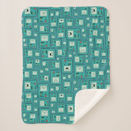 Adventure Time | BMO Pattern Sherpadecke (Vorderseite)