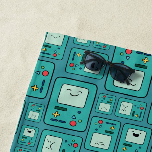 Adventure Time | BMO Pattern Strandtuch (Beispiel)