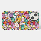 Adventure Time | Character Wurf-Muster iPhone Hülle (Rückseite (Horizontal))