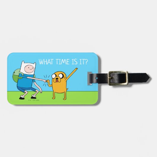 Adventure Time | Finn & Jake Fist Bump Gepäckanhänger (Vorderseite horizontal)