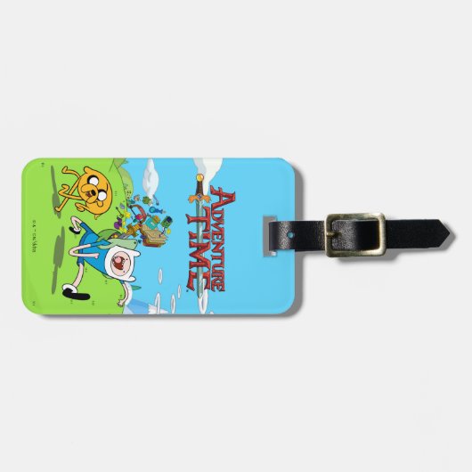 Adventure Time | Finn's Backpack Adventure Gear Gepäckanhänger (Vorderseite horizontal)