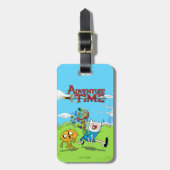 Adventure Time | Finn's Backpack Adventure Gear Gepäckanhänger (Vorderseite vertikal)