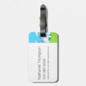 Adventure Time | Finn's Backpack Adventure Gear Gepäckanhänger (Rückseite vertikal)