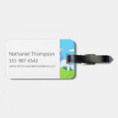 Adventure Time | Finn's Backpack Adventure Gear Gepäckanhänger (Rückseite horizontal)