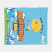 Adventure Time | Jake Floating With Finn Fleecedecke (Vorderseite (Horizontal))