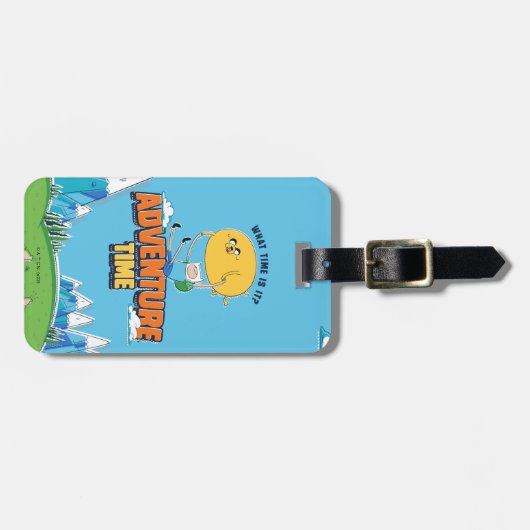 Adventure Time | Jake Floating With Finn Gepäckanhänger (Vorderseite horizontal)