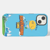 Adventure Time | Jake Floating With Finn iPhone Hülle (Rückseite (Horizontal))