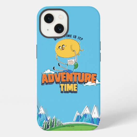 Adventure Time | Jake Floating With Finn iPhone Hülle (Rückseite)