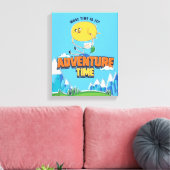 Adventure Time | Jake Floating With Finn Leinwanddruck (Insitu (Wohnzimmer))