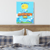 Adventure Time | Jake Floating With Finn Leinwanddruck (Insitu (Schlafzimmer))