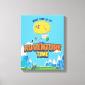 Adventure Time | Jake Floating With Finn Leinwanddruck (Vorderseite)