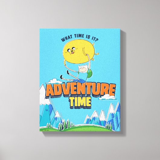 Adventure Time | Jake Floating With Finn Leinwanddruck (Vorderseite)