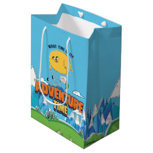 Adventure Time Jake Floating With Finn Mittlere Geschenktüte