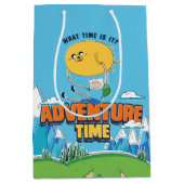 Adventure Time | Jake Floating With Finn Mittlere Geschenktüte (Vorderseite)