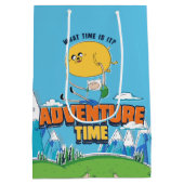 Adventure Time | Jake Floating With Finn Mittlere Geschenktüte (Rückseite)
