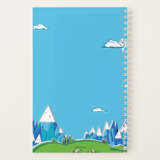 Adventure Time | Jake Floating With Finn Notizblock (Rückseite)