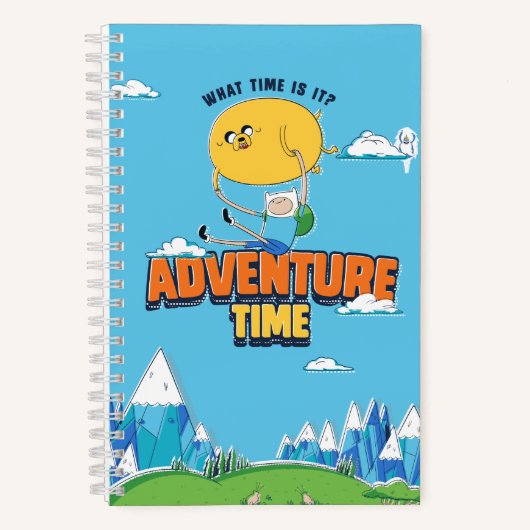 Adventure Time | Jake Floating With Finn Notizblock (Vorderseite)